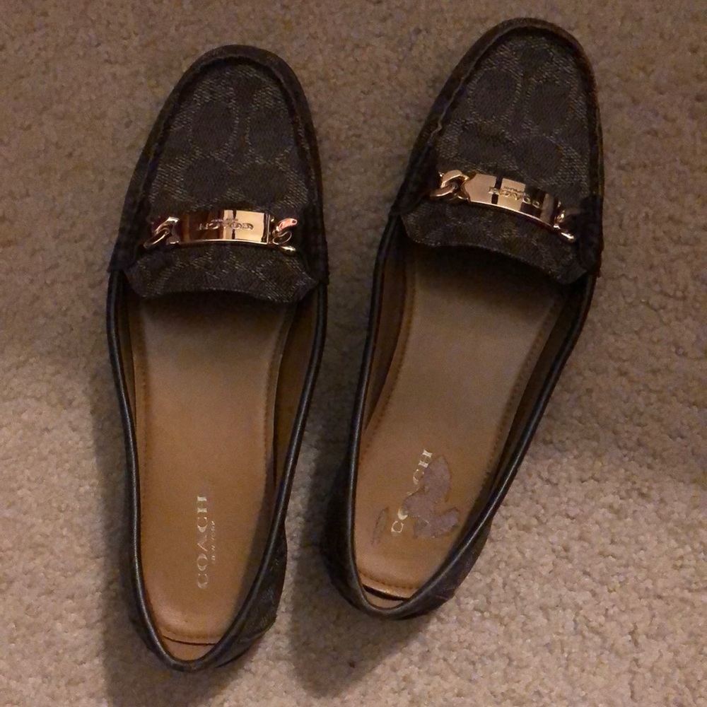 Brown coach shoes